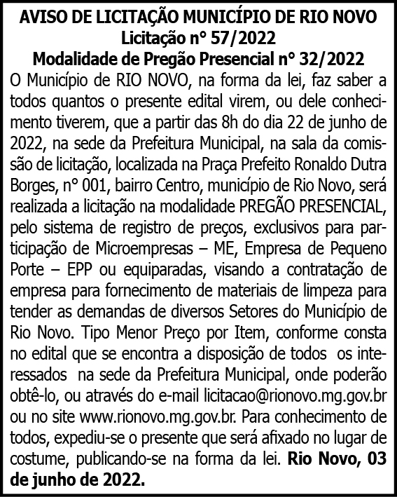 1 RIO NOVO 57