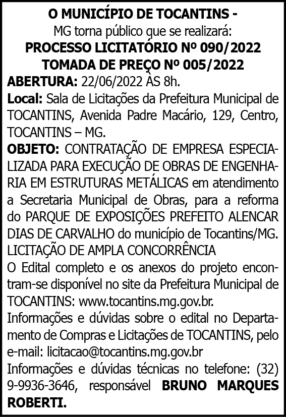 1 TOCANTINS 090