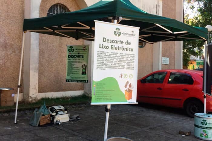 Coleta itinerante de lixo eletrônico é realizada no Bandeirantes 1 descarte
