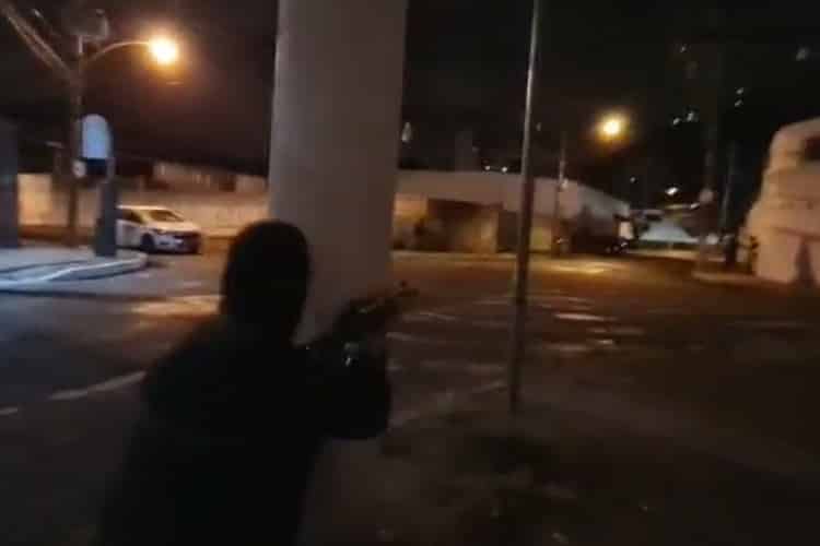 siulacao assalto a banco divulgacao pm