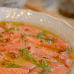 Salmão ao molho cítrico e azeite trufado