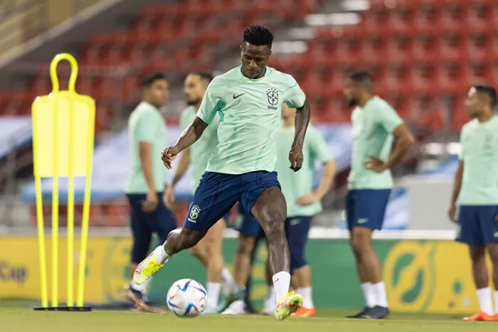 Vini Jr na Seleção Brasileira foto Lucas Figueiredo CBF