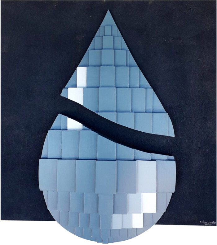 Gota dagua Base 65 X 65 cm