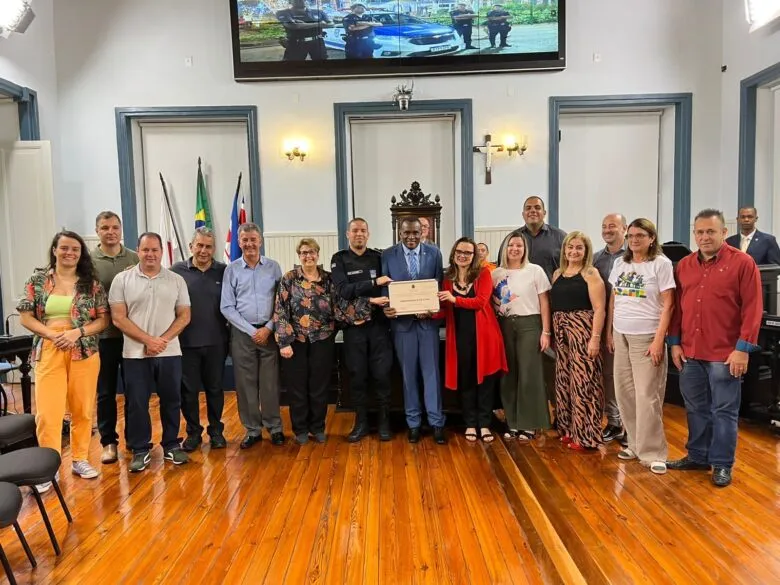 Solenidade na Câmara Municipal de Juiz de Fora homenageia a Guarda Municipal