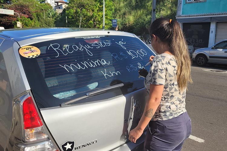 manifestacao motoristas por aplicativo Mariana Floriano