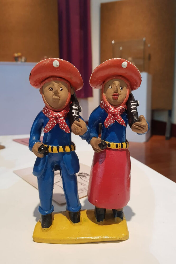 Lampiao e Maria Bonita – Ceramica policromada – Natal RN