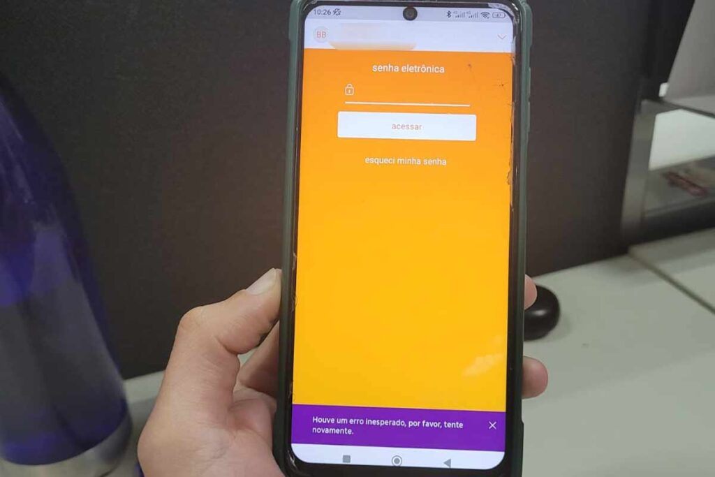 Itaú erro