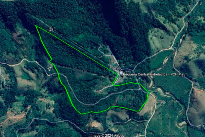 mapa de terreno em piau que estará no leilão imóveis