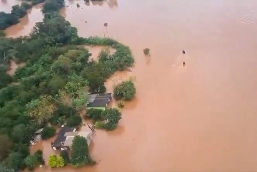 enchente no Rio Grande do Sul