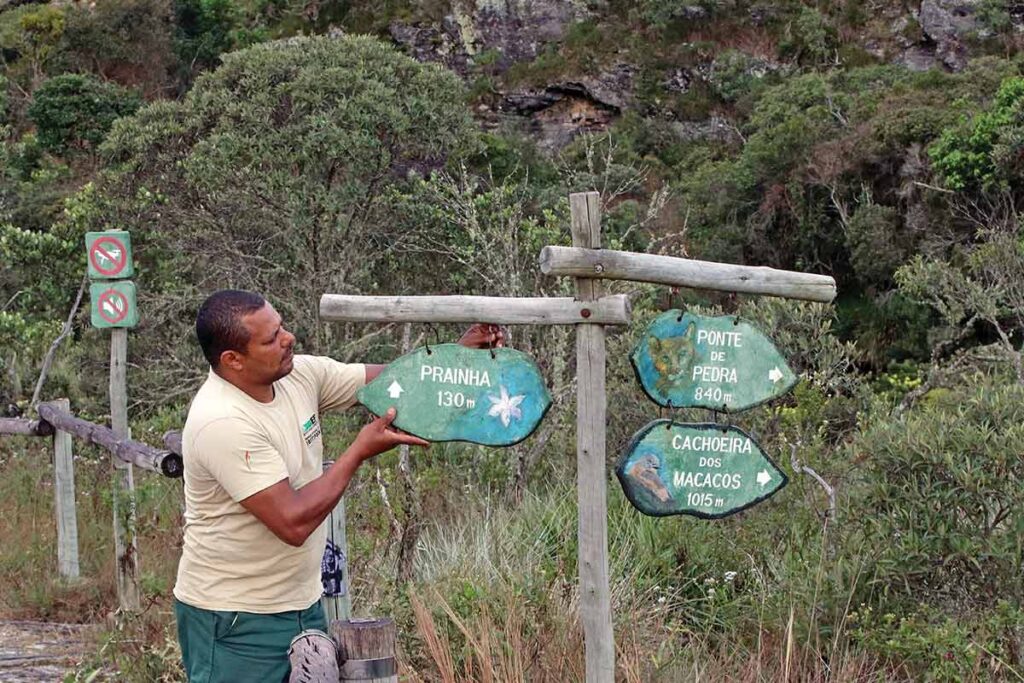 Carlos Ribeiro, funcionário há 30 anos no Parque Estadual do Ibitipoca