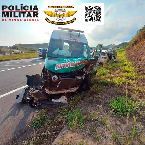 mg 353 acidente ambulancia gestante foto pmr