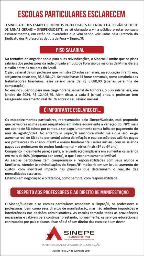 nota esclarecimento julho 2