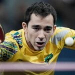 Hugo Calderano faz história e garante medalha inédita no Mundial 2 Hugo Calderano Alexandre Loureiro COB