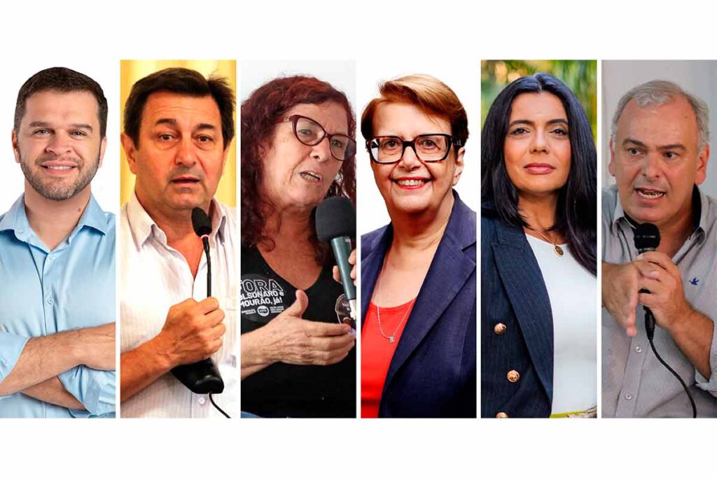 Montagem candidatos a PJF debate