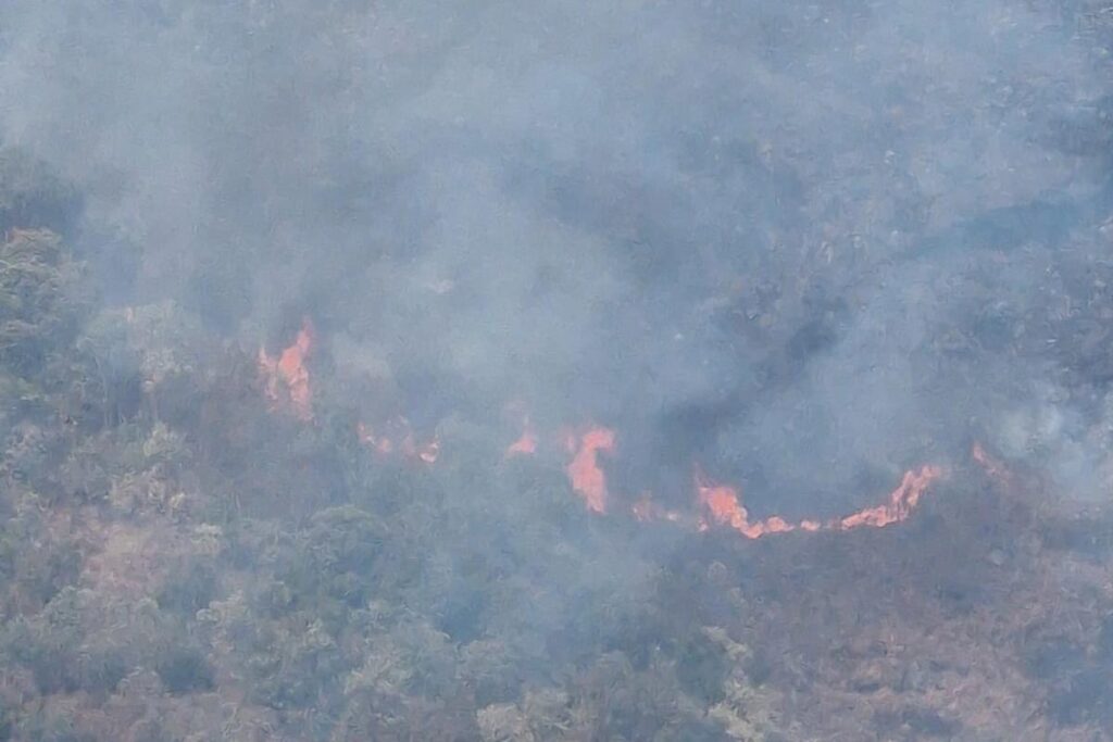 incendio serra do brigadeiro divulgacao corpo de bombeiros