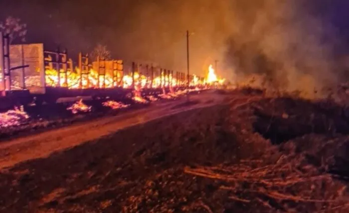 Incendio suspende viagens de trem da Vale