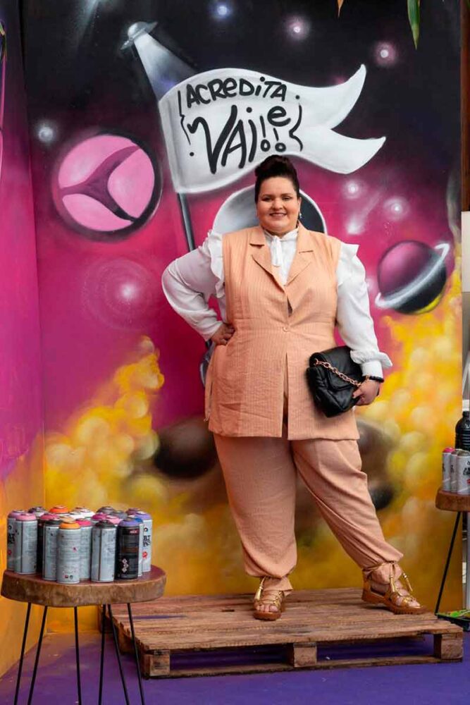 Idealizadora da JF Plus Feira de Moda Plus Size, Kalli Fonseca (Foto: Arquivo pessoal)