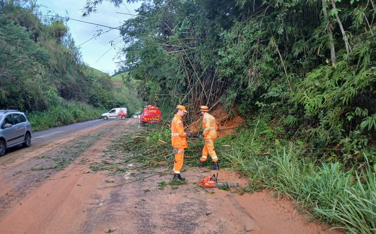 Deslizamento Coronel Pacheco Divulgacao Corpo de Bombeiros 1