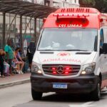 Idosa de 84 anos é atropelada por ônibus na Avenida Getúlio Vargas 2 ambulancia samu giroflex Felipe Couri