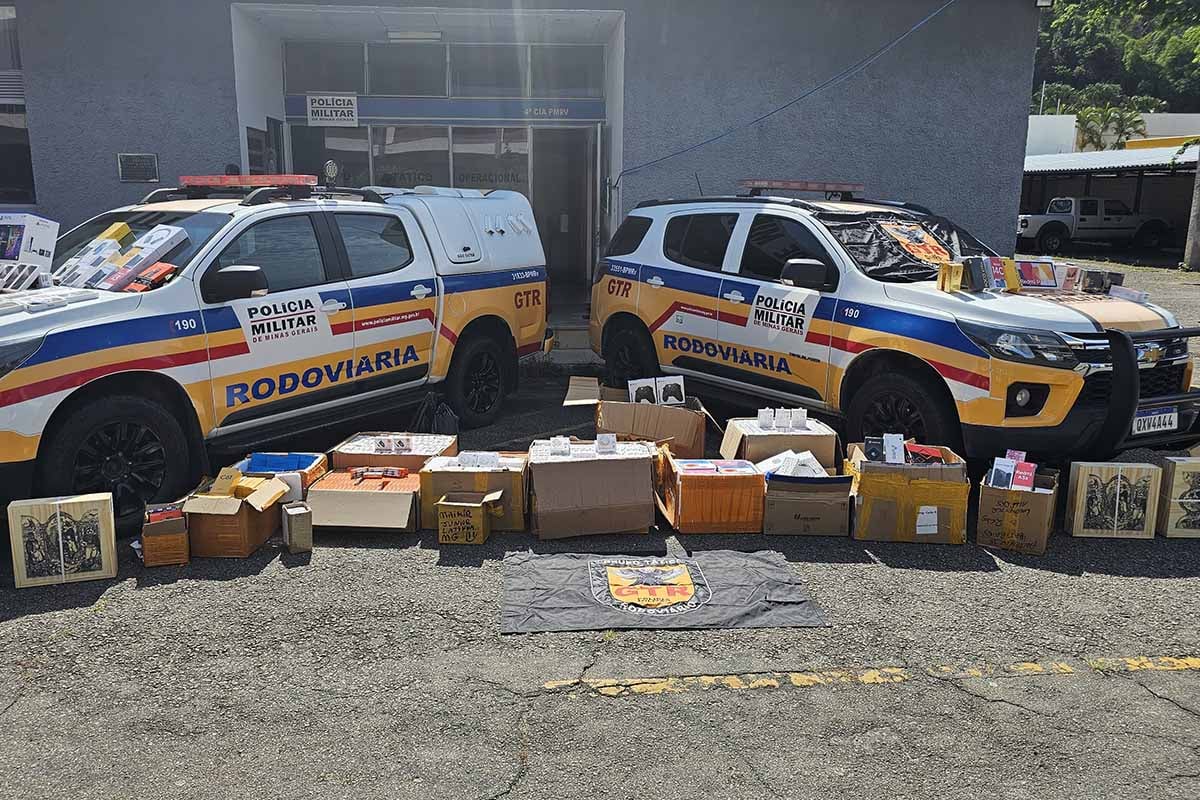 Homem é preso por contrabando de aproximadamente R$ 2 milhões em produtos em Juiz de Fora