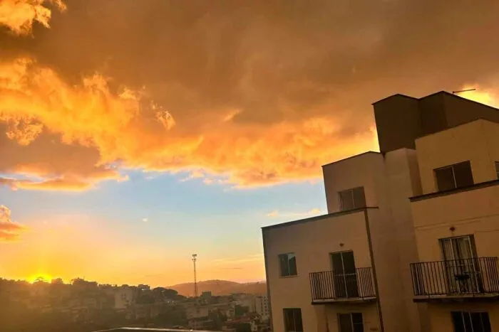 Entenda o fenômeno que deixou o céu 'amarelado' antes da tempestade de segunda-feira em JF