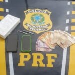 Motociclista é parado com tablete de cocaína na BR-116