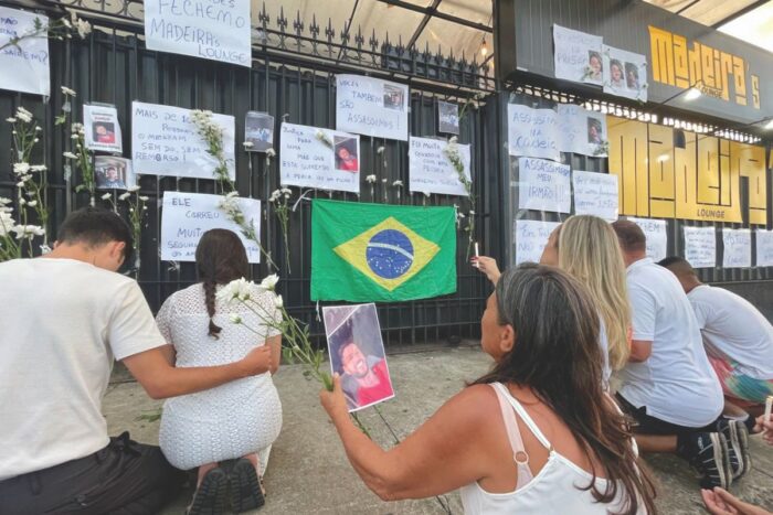 Caso Sebastião Felipe completa 1 ano sem desfecho; julgamentos por homicídio podem levar mais de 3 anos em JF 4 Dias após o crime, familiares da vítima realizaram uma manifestação em frente ao local onde o conflito teria começado, àquela altura, já fechado.