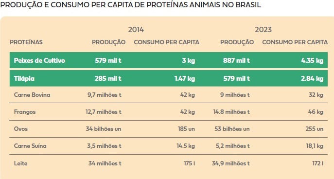 produção de peixes 