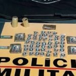 Operação para coibir disputa de facções em Minas prende duas pessoas e apreende drogas no Sul de Minas 3 Apreensao de drogas PMR