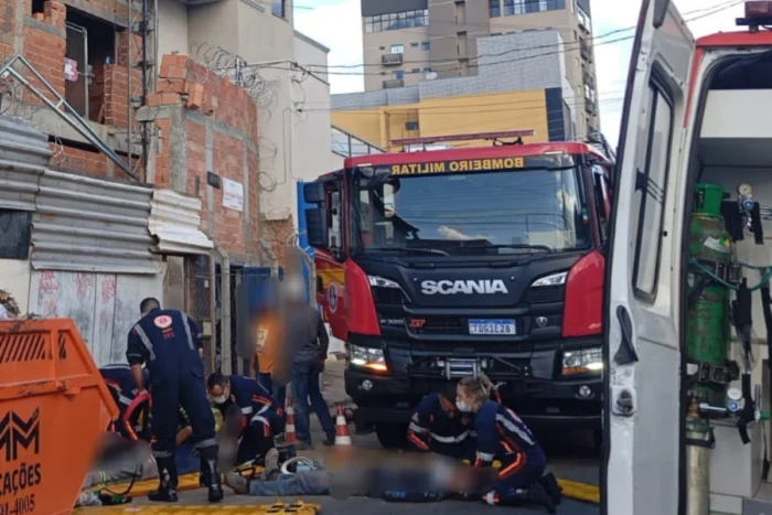 Elevador despenca em obra e deixa oito feridos em cidade mineira 3 elevador