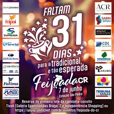 Feijoada CR 2025 31 dias 25x127 070525 QUARTA FEIRA