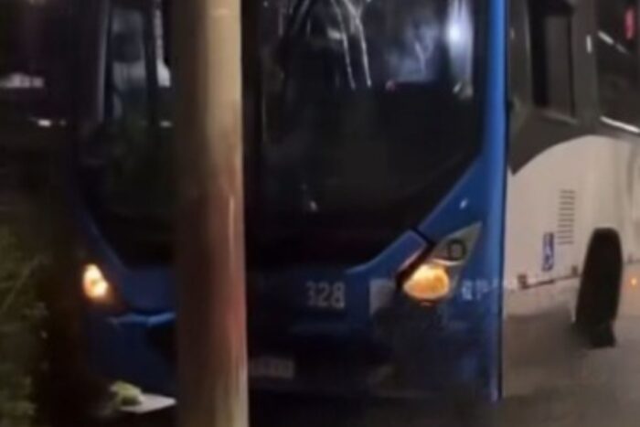 onibus poste foto reproducao redes sociais 1