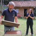 Com criação de abelhas e produção de mel, casal mantém reserva e proporciona experiências a visitantes 5 Com criação de abelhas e produção de mel, casal mantém reserva e proporciona experiências a visitantes