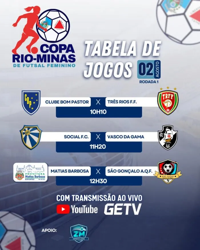 Copa futsal feminino 0 - divulgação