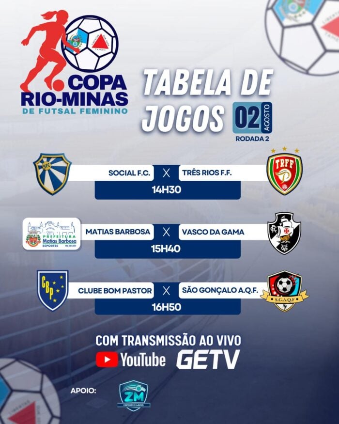 Copa futsal feminino - divulgação