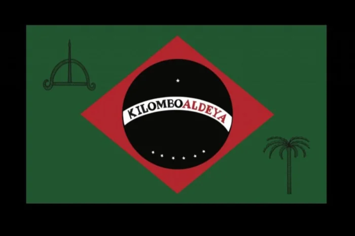 Artista denuncia censura após retirada de obra com releitura da bandeira do Brasil 1 Obra Matheus Ribs Reproducao Redes Sociais