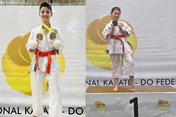 Primos conquistam três ouros para JF no Brasileiro de Karatê 1 primos karate