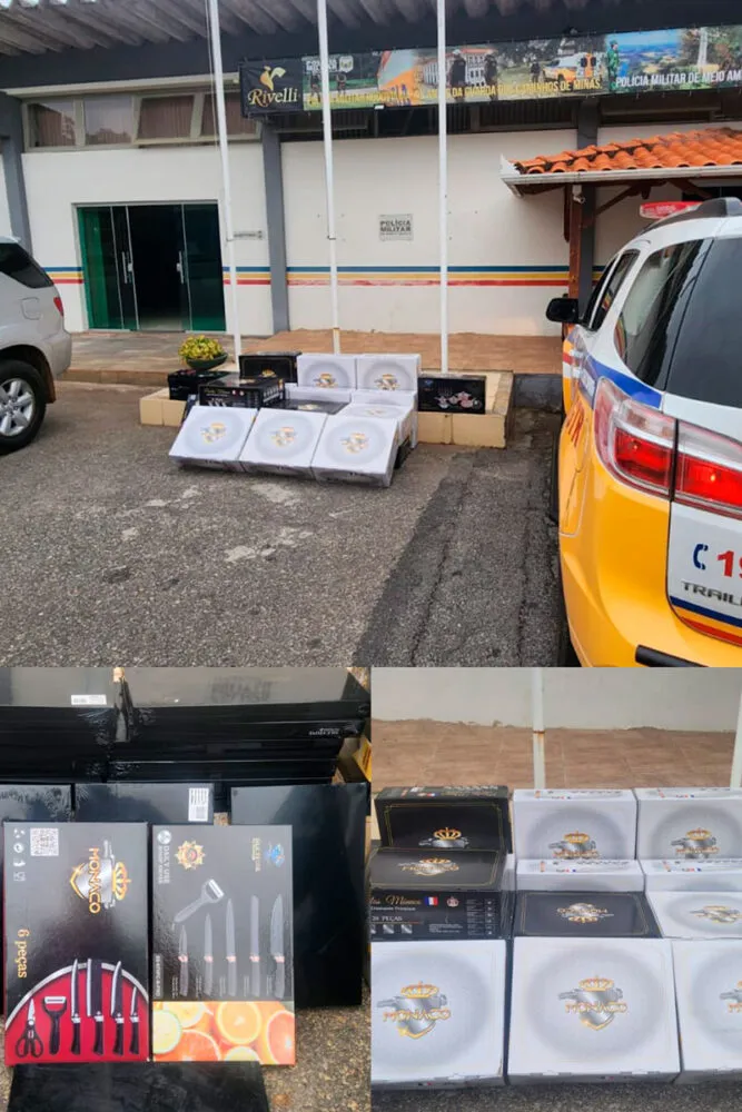PM apreende mais de R$ 80 mil em mercadorias importadas sem nota fiscal em Barbacena