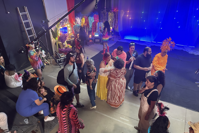 Filme sobre a cantora Maria Alcina é filmado em cidade mineira 2 set filmagem Alegria Brasil 3