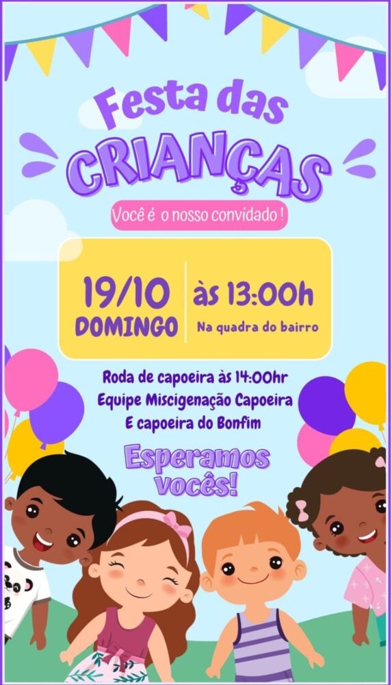Evento solidário de Dia das Crianças homenageia Iury de Moraes 3 dia das crianças