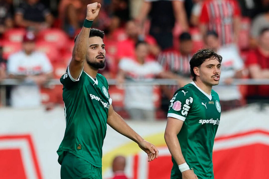 Brasileirão: Palmeiras vira 'favoritaço' ao título após rodada favorável; veja probabilidades 1 Palmeiras amplia vantagem e chega a 69% de chance de título no Brasileirão
