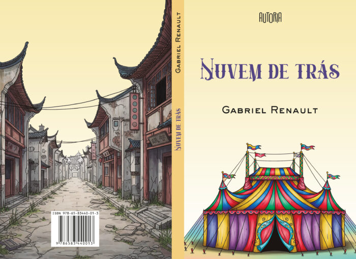 CApa do livro nuvem de tras de Gabriel
