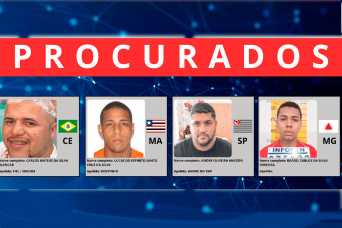 foragidos mais procurados do país