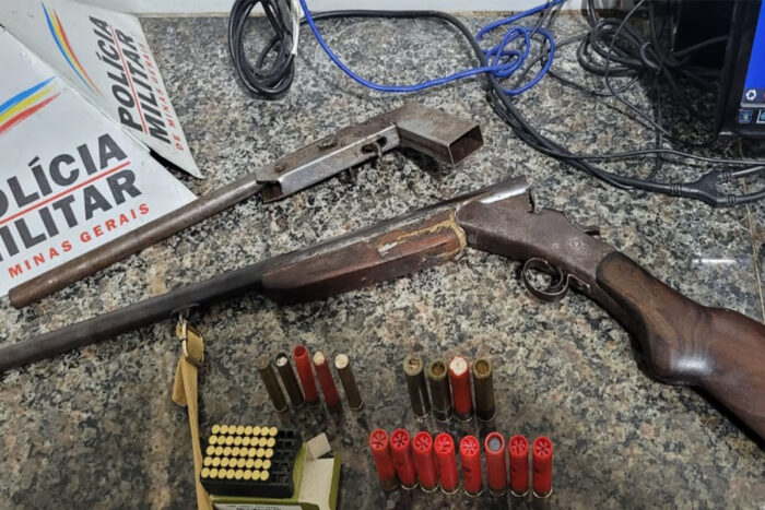 passaros e armas PM Meio Ambiente