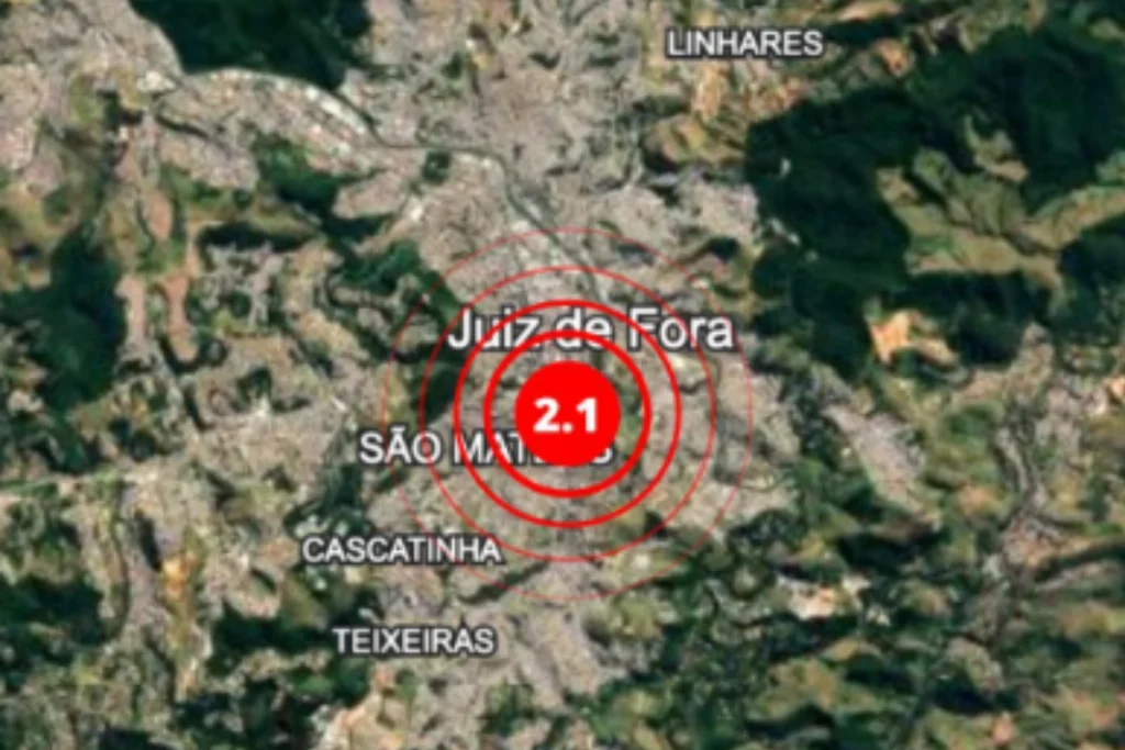 Juiz de Fora registra tremor de terra neste sábado 1 tremor de terra