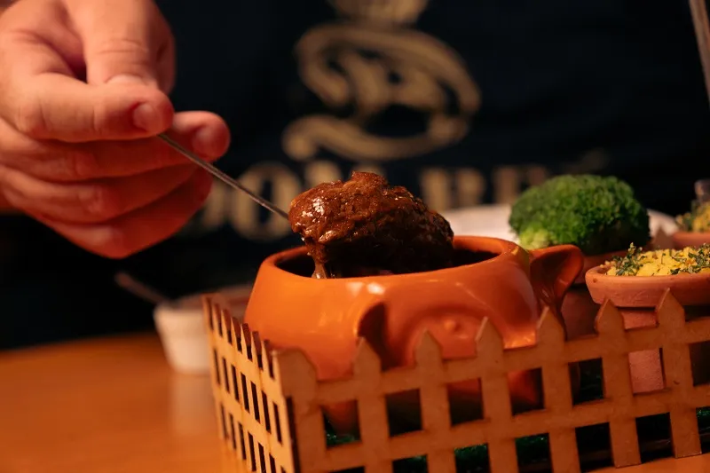 Bochecha suína cozida