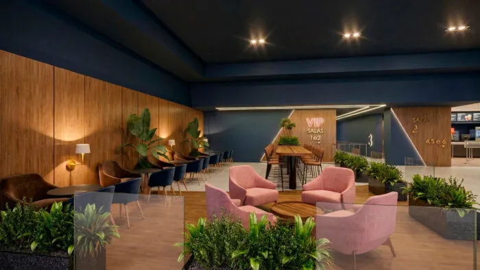 Sala vips no cinema do Shopping Jardim Norte