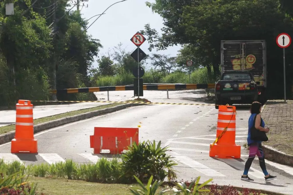 Ruas interditadas em Juiz de Fora