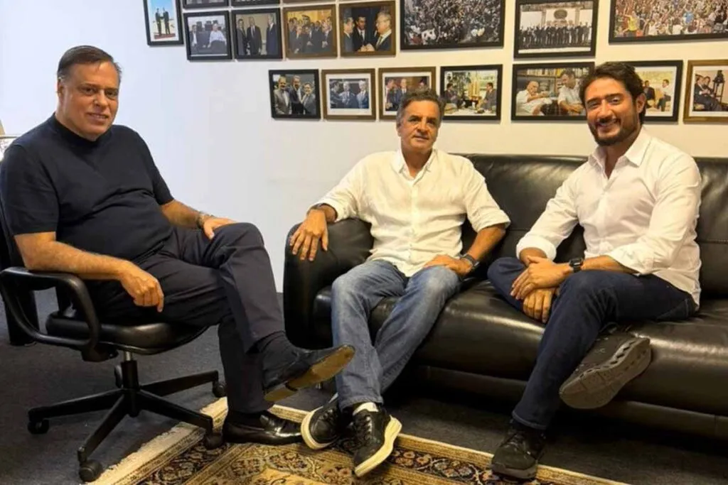 eleicoes 2026 gabriel azevedo aecio neves paulo abi ackel divulgacao mdb