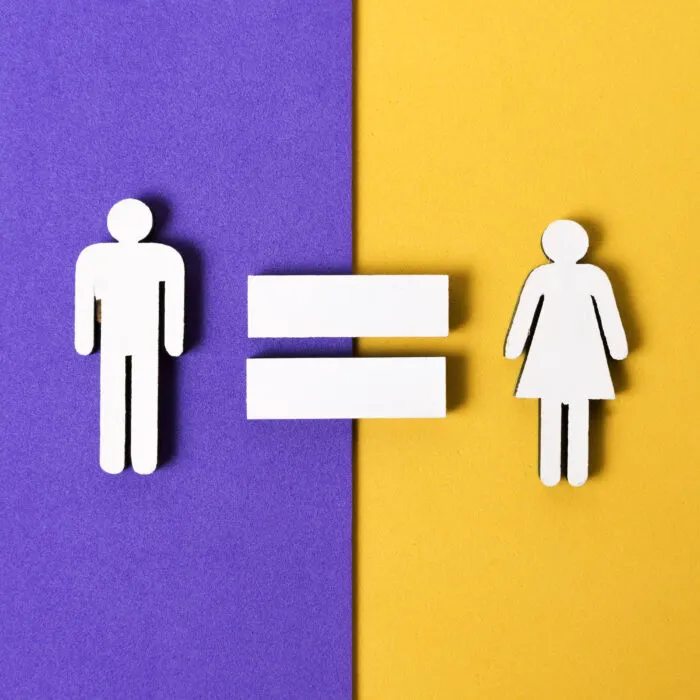 equality man woman flat lay 1